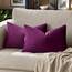 Dekorative Kissenbezüge aus Samt, für Sofa, Bett, 2 Stück, Violett