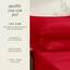 Hearth & Harbor 4 Piece Bed Sheet Set Extra Deep Pocket, Fits Mattress from 18-24 inces Depth, Twin, Cherry Red