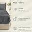 Hearth & Harbor 6 Piece Bed Sheet Set Extra Deep Pocket, Fits Mattress from 18-24 inces Depth, Full, Gray