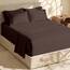Hearth & Harbor 6 Piece Bed Sheet Set Extra Deep Pocket, Fits Mattress from 18-24 inces Depth, Split King, Brown