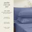 Hearth & Harbor 6 Piece Bed Sheet Set Extra Deep Pocket, Fits Mattress from 18-24 inces Depth, Queen, Steel Blue