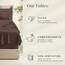 Hearth & Harbor 6 Piece Bed Sheet Set Extra Deep Pocket, Fits Mattress from 18-24 inces Depth, Split King, Brown