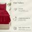 Hearth & Harbor 6 Piece Bed Sheet Set Extra Deep Pocket, Fits Mattress from 18-24 inces Depth, King, Burgundy