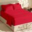 Hearth & Harbor 4 Piece Bed Sheet Set Extra Deep Pocket, Fits Mattress from 18-24 inces Depth, Twin, Cherry Red