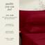 Hearth & Harbor 6 Piece Bed Sheet Set Extra Deep Pocket, Fits Mattress from 18-24 inces Depth, King, Burgundy