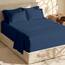 Hearth & Harbor 4 Piece Bed Sheet Set Extra Deep Pocket, Fits Mattress from 18-24 inces Depth, Twin, Navy Blue