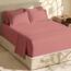 Hearth & Harbor 6 Piece Bed Sheet Set Extra Deep Pocket, Fits Mattress from 18-24 inces Depth, California King, Misty Rose