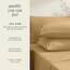 Hearth & Harbor 6 Piece Bed Sheet Set Extra Deep Pocket, Fits Mattress from 18-24 inces Depth, King, Camel