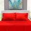 Hearth & Harbor 4 Piece Bed Sheet Set Extra Deep Pocket, Fits Mattress from 18-24 inces Depth, Twin, Cherry Red