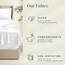 Hearth & Harbor 6 Piece Bed Sheet Set Extra Deep Pocket, Fits Mattress from 18-24 inces Depth, Split King, White