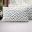 Elegant Comfort Luxuriöses, ultraweiches 2-teiliges Kissenbezug-Set, 1500 Premium-Mikrofaser in Hotelqualität, doppelt gebürstet, knitterfrei, Standard/Queen, Chevron-Muster, Grau