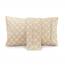 Elegant Comfort Luxuriöses, ultraweiches 2-teiliges Kissenbezug-Set, 1500 Premium-Mikrofaser in Hotelqualität, doppelt gebürstet, knitterfrei, Standard/Queen, Bloomingdale-Muster, Cremefarben