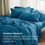 Bedsure Bettwäsche-Set – Blaugrün Queen-Bettlaken – weiche gebürstete Mikrofaser, knitterfreies Bettwäsche-Set – 1 Spannbetttuch, 1 Bettlaken, 2 Kissenbezüge (Queensize, Blaugrün)