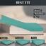 N&Y HOME Weiches Stretch-Spannbetttuch für Doppelbetten – 4-Wege-Stretch-Jersey-Strick, rutschfest & eng anliegende Passform für Matratzen (tief: 12.7 cm - 40.6 cm) – Aqua, Twin