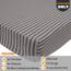 N&Y Home Spannbettlaken für King-Size-Betten, 4-Wege-Stretch-Jersey, fühlt Sich an und ist sehr weich, knitterfrei,33 cm – Grau und Schwarz, King-Size-Bett