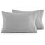 Elegant Comfort Luxuriöses, ultraweiches 2-teiliges Kissenbezug-Set, 1500 Premium-Mikrofaser in Hotelqualität, doppelt gebürstet, knitterfrei, Standard/Queen, Silberblau