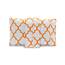 Elegant Comfort Luxuriöses, ultraweiches 2-teiliges Kissenbezug-Set, 1500 hochwertige Hotelqualität, Mikrofaser, doppelt gebürstet, knitterfrei, Standard/Queen, Vierpass-Muster, Orange