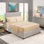 Nestl Queensize-Bettlaken-Set, weiche Mikrofaser, Tiefe Taschen, Queen-Size-Bett, schrumpft und lichtbeständig, Bettlaken und Kissenbezüge, Queen-Size-Bett, Beige/cremefarben, 6-teilig