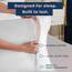 Shop Bedding Luxus Satin Kissenbezug für Haar-Satin Euro Kopfkissenbezug mit Reißverschluss, Blissford KÖNIG (2-Pack) Weiß