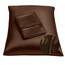 Shop Bedding Luxus Satin Kissenbezug für Haar-Satin Euro Kopfkissenbezug mit Reißverschluss, Blissford Königin (2-Pack) Braun