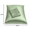 SHOPBEDDING Shop Bedding Luxus Satin Kissenbezug für Haar-Satin Euro Kopfkissenbezug mit Reißverschluss, Blissford Königin (2-Pack) Salbei