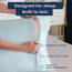 SHOPBEDDING Shop Bedding Luxus Satin Kissenbezug für Haar-Satin Euro Kopfkissenbezug mit Reißverschluss, Blissford Königin (2-Pack) Baby blau