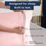 Shop Bedding Luxus Satin Kissenbezug für Haare, Satin-Kissenbezug mit Reißverschluss, Blissford Standard (2-Pack) Rose