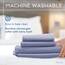 Hotel Sheets Direct 100 % Viskose aus Bambus-Bettlaken Twin XL – kühlende Luxus-Bettlaken mit tiefer Tasche – seidig weich – Marineblau