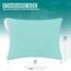 Utopia Bedding Premium 100% wasserdichter Kissenschutz mit Reißverschluss, Standardgröße (2er-Set), Bettwanzen- und staubmilbendicht, mit Reißverschluss, Kissenbezüge, Spa-Blau