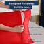 Shop Bedding Luxus Satin Kissenbezug für Haar-Satin Euro Kopfkissenbezug mit Reißverschluss, Blissford Königin (2-Pack) rot