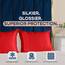 Shop Bedding Luxus Satin Kissenbezug für Haar-Satin Euro Kopfkissenbezug mit Reißverschluss, Blissford Königin (2-Pack) rot