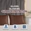Shop Bedding Luxus Satin Kissenbezug für Haar-Satin Euro Kopfkissenbezug mit Reißverschluss, Blissford Königin (2-Pack) Braun