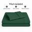 Bare Home 1800 Ultraweiches Bettwäsche-Set für Einzelbett, hydrogebürstet, tiefe Tasche, 3-teiliges Set, Spannbettlaken, Kissenbezug, Einzelbett, Waldgrün