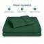 Bare Home 1800 Ultraweiches Bettwäsche-Set für Einzelbett, hydrogebürstet, tiefe Tasche, 3-teiliges Set, Spannbettlaken, Kissenbezug, Einzelbett, Waldgrün