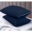 Utopia Bedding Waterproof Zippered Pillow Encasement – Pillow Protectors Jersey - 20 x 38 Inches (Pack of 2, King, Navy)