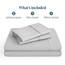 Bare Home Bettwäsche-Set für Super-Kingsize-Betten – 1800 ultraweiche Mikrofaser – hydrogebürstete tiefe Tasche – 4-teiliges Set: Spannbetttuch, Bettlaken, 2 Kissenbezüge, Bettlaken (Wolkengrau)