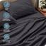 Bare Home Bettwäsche-Set für Doppelbett, 1800, ultraweiche Mikrofaser, für Doppelbett, hydrogebürstet, tiefe Tasche, 4-teiliges Set, Spannbetttuch, Bettlaken und 2 Kissenbezüge, Bettlaken (Doppelbett,