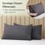 LuxClub 6 PC-Blattset Bambusblätter Tiefe Taschen 18 "Umweltfreundliche, faltenfreie Blätter Hypoallergene antibakterielle maschinenwaschbare Hotelbettwäsche Seidig weich - grau, King