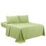 Sfoothome Bettwäsche-Set für Queensize-Betten, Salbeigrün, 4-teilig, extra tiefe Taschen, 1800er-Serie, Bettbezug, knitter- und lichtbeständig, Bettlaken und Kissenbezug (Queen, Salbeigrün)