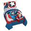Jay Franco Marvel Comics Captain America Bettwäsche-Set – 7-teiliges Bettwäsche-Set mit Bettlaken und Kissenbezügen – superweiche Avengers Kinderbettwäsche