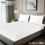 Utopia Bedding Spannbetttuch, Tiefe Taschen, weiche Mikrofaser, schrumpft und lichtbeständig, pflegeleicht, nur 1 Spannbetttuch, Weiß
