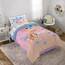 Bluey & Bingo Bettwäsche-Set für Doppelbett, 5-teiliges Bettwäsche-Set mit Bettlaken und Kissenbezügen, superweiche Wolken und Sterne, Kinderbettwäsche