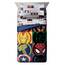 Jay Franco Marvel Avengers Emblems Bettwäsche-Set für Doppelbett, 5-teilig, inkl. Bettdecke und Bettlaken, superweiche, lichtbeständige Mikrofaser, offizielles Marvel-Produkt