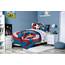 Jay Franco Marvel Comics Captain America Twin Bettwäsche-Set – 5-teiliges Bettwäsche-Set mit Bettlaken und Kissenbezügen – superweiche Avengers Kinderbettwäsche