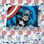 Jay Franco Marvel Comics Captain America Twin Bettwäsche-Set – 5-teiliges Bettwäsche-Set mit Bettlaken und Kissenbezügen – superweiche Avengers Kinderbettwäsche