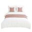 AMBERIS Bett Läufer Single Layer Chenille Koralle Rosa, Modern Style Bett Schals für Home Hotel Dekorationen (Kissenbezüge separat erhältlich)