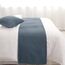 AMBERIS Bett Läufer Single Layer Chenille Blau, Modern Style Bett Schals für Home Hotel Dekorationen (Kissenbezüge separat erhältlich)