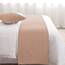 AMBERIS Bett Läufer Single Layer Chenille Beige, Modern Style Bett Schals für Home Hotel Dekorationen (Kissenbezüge separat erhältlich)