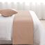 AMBERIS Bett Läufer Single Layer Chenille Beige, Modern Style Bett Schals für Home Hotel Dekorationen (Kissenbezüge separat erhältlich)