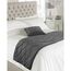 Riva Paoletti New Diamante Bed Runner - ZinnGrau - Diamante Kristall Pailletten - Gesteppte Geometric Design - 100% Polyester - Polyester Füllung - 70 X 220 Cm (28" X 87" Zoll) - Entwickelt In Großbri